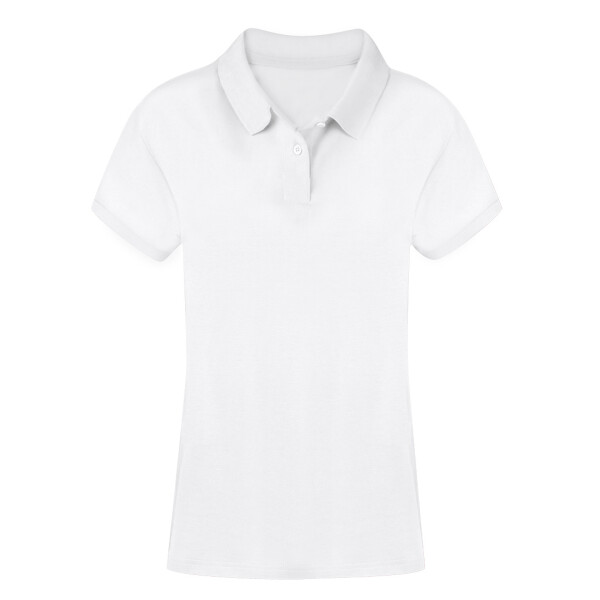 Erwachsene Frauen Weiß Polo-Shirt Koupan