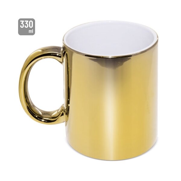 Keramiktasse "Metallicolor" 330ml (gold)