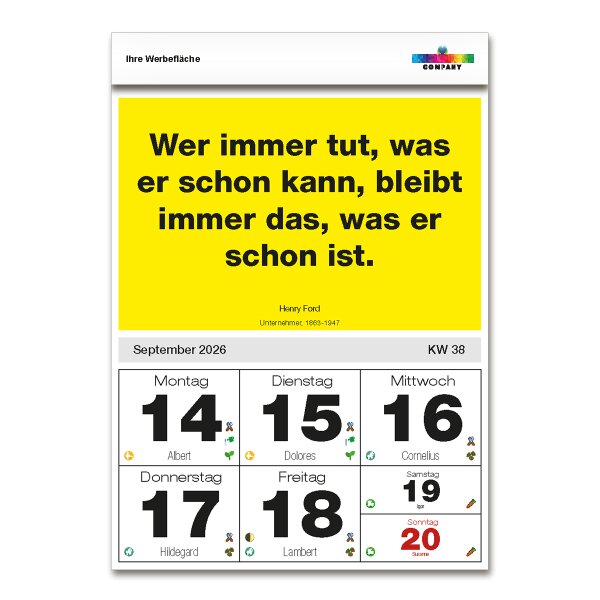 Wochenspruchkalender 2026