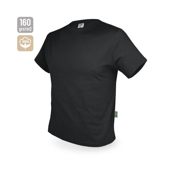 Baumwoll T-Shirt "Basic" schwarz