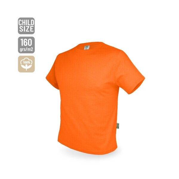 Kinder Baumwoll T-Shirt "Basic" orange