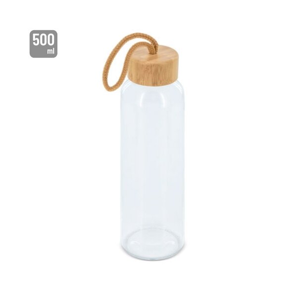 Trinkflasche aus Glas 500ml