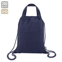 Rucksack Tasche Brest aus recycelter Baumwolle (20x25cm)