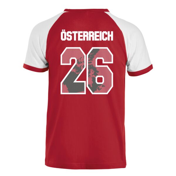 Österreich Fanshirt 2026 – Fußball Fantrikot rot-weiß