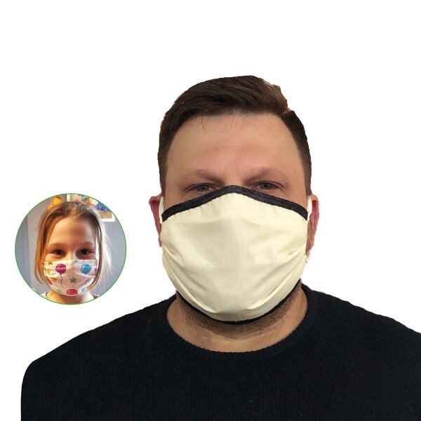 Gesichtsmasken L/XL (für Ewachsene) Neutral ohne Logo