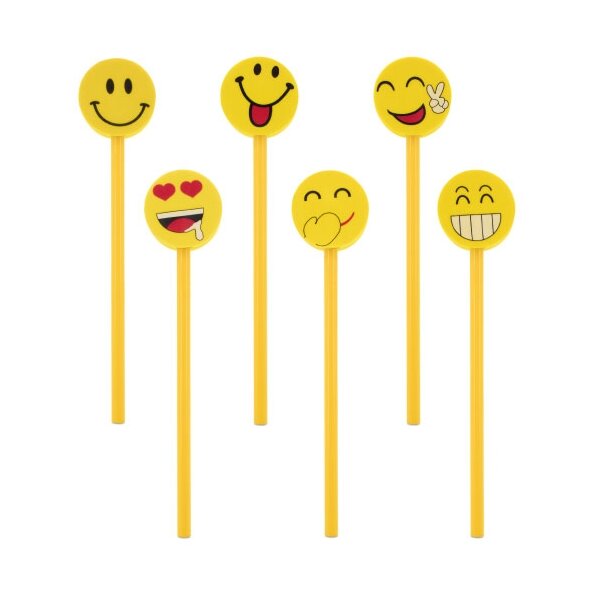 Emoji Bleistifte (6er Pack)