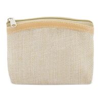 Einfache Jute Geldb&ouml;rse