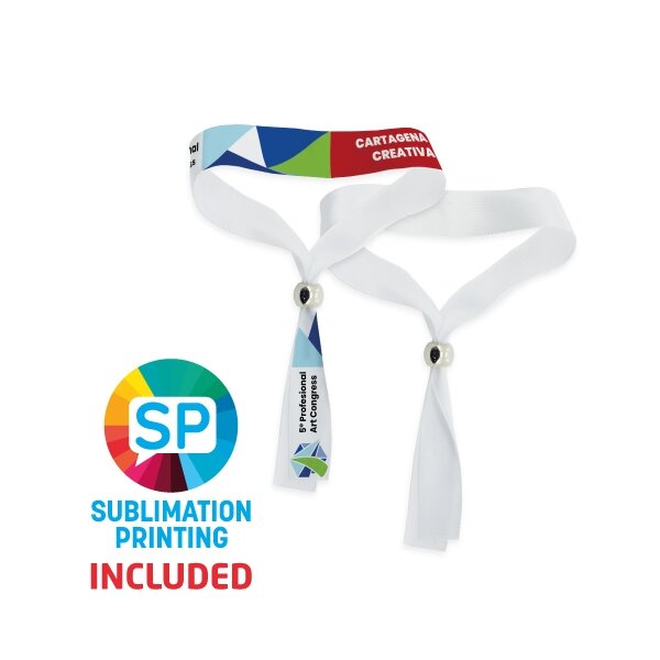 Sublimations Festival Armband mit verstellbarem Verschluss