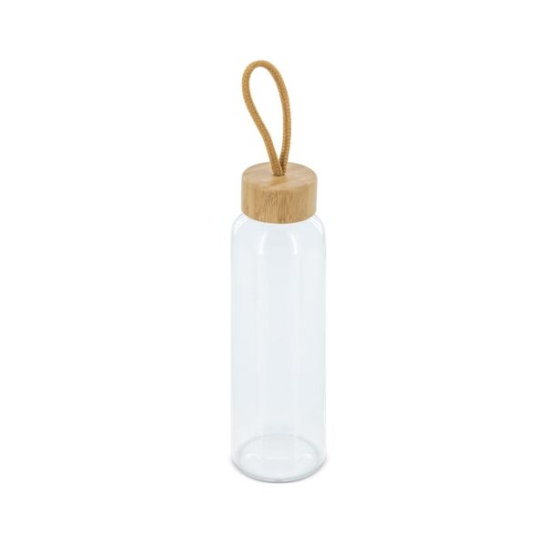 Glasflasche mit Bambusdeckel 500ml