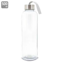 Glas Trinkflasche "Transparent" 500ml