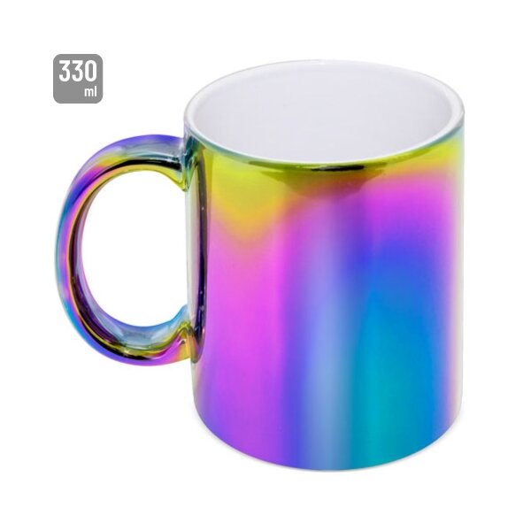 Keramiktasse "Metallicolor" 330ml multicolor