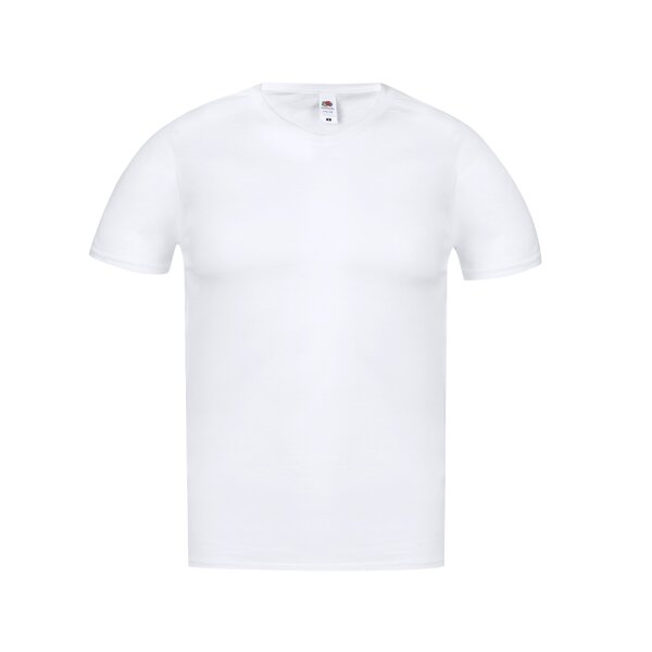 Erwachsene Weiß T-Shirt Iconic V-Neck