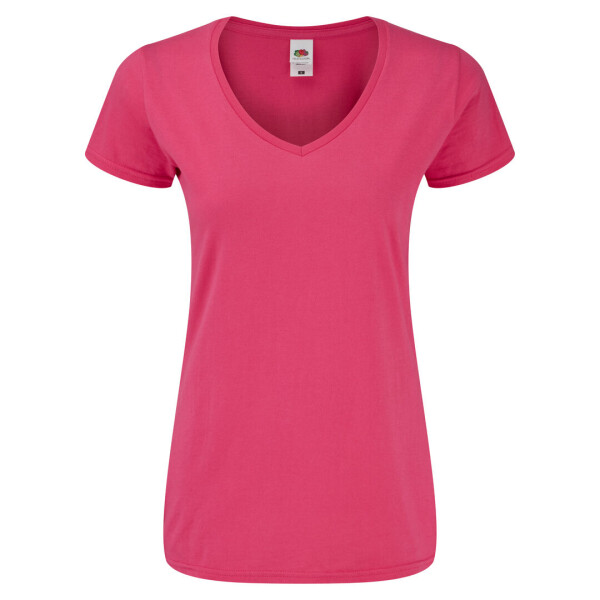 Frauen Farbe T-Shirt Iconic V-Neck