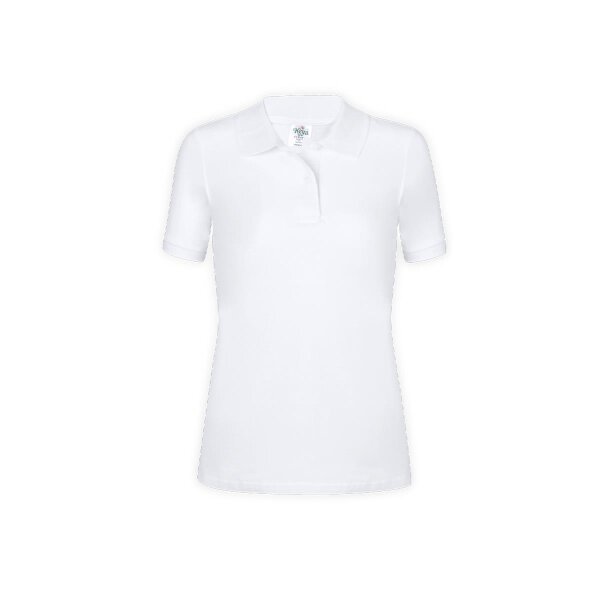 Frauen Weiß Polo-Shirt "keya" WPS180