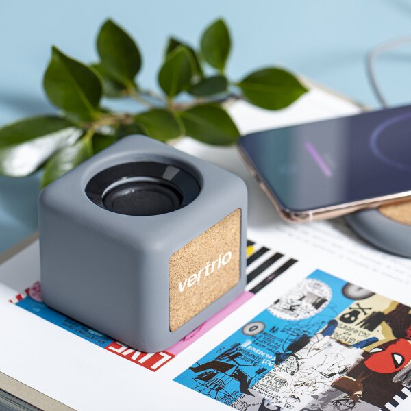 Bluetooth Lautsprecher Cube "Cement"