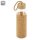 Glasflasche mit Korkh&uuml;lle &amp; Bambusverschluss 500ml
