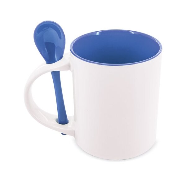 Tasse mit Löffel "Color" 350ml