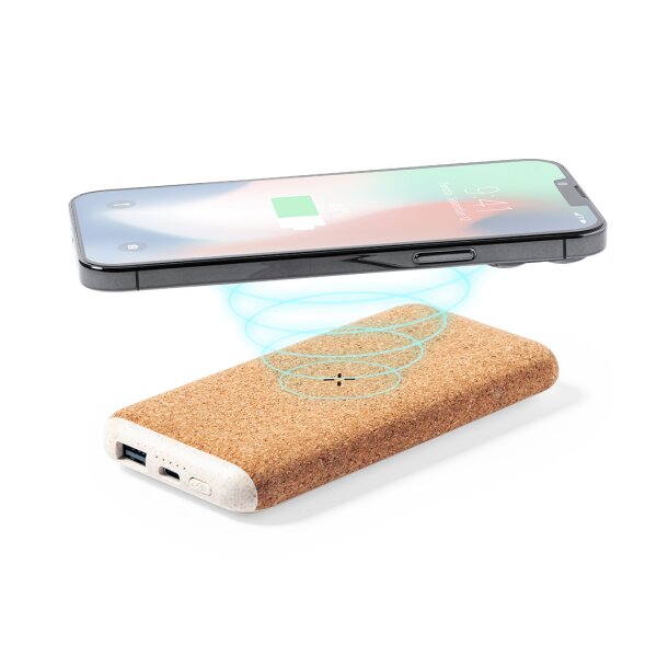 Power Bank & Ladegerät "Natural Cork" 8000mA