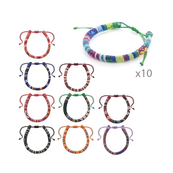 Freundschaftsbänder Armbänder "Friends" (10er Pack)