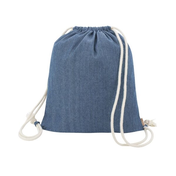 Kordelzugbeutel Rucksack "Denim" 35,5x40cm