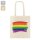 Baumwolltragetasche mit langen Griffen &quot;Rainbow&quot; 38x42cm