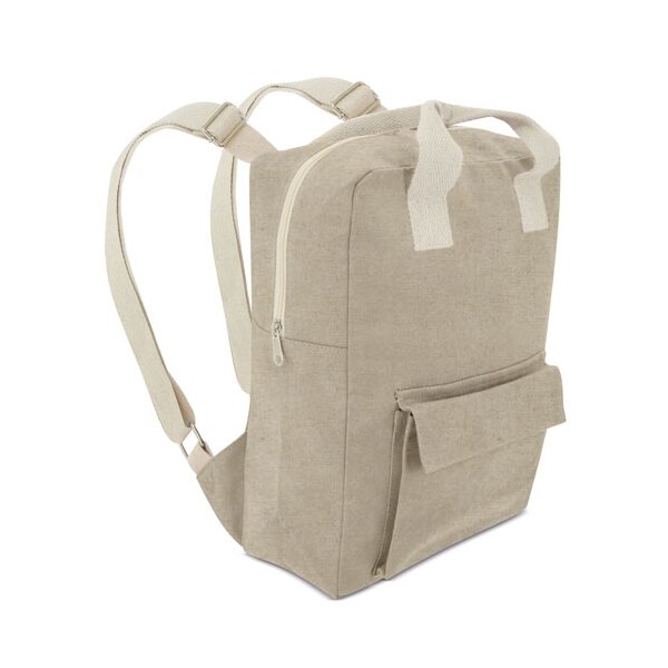 Rucksack aus recycelter Baumwolle "Obi" 27x17,4 cm