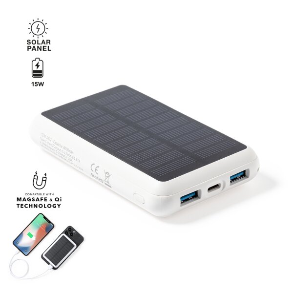 Mini Solar Power Bank "Ecopower" 8000mA