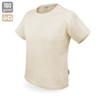 T-Shirt aus recycelter Baumwolle natur