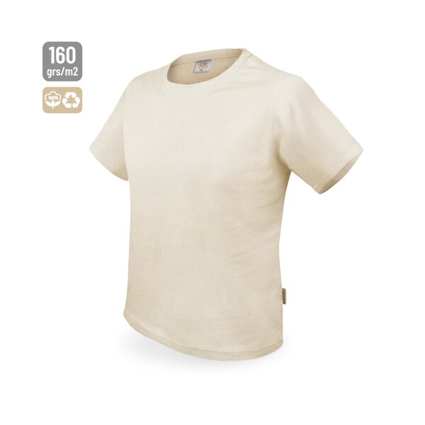 T-Shirt aus recycelter Baumwolle natur XXXL