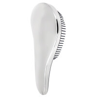 Ergonomische Entwirrbürste / Haarbürste (silber)