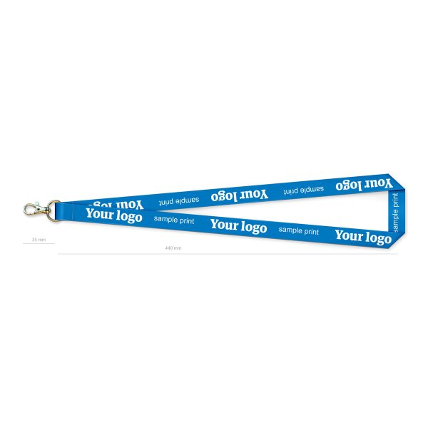 Lanyards mit Karabiner, 1-seitig bedruckt