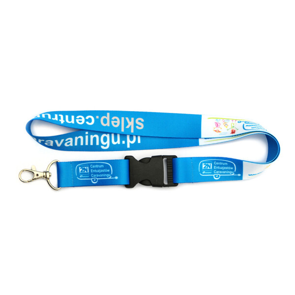 Lanyards mit Karabiner und Schnalle, 1-seitig bedruckt