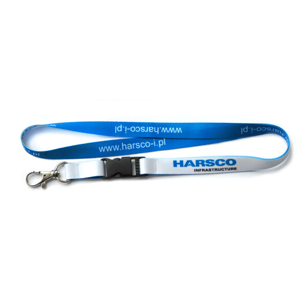 Lanyards mit Karabiner und Schnalle, 1-seitig bedruckt