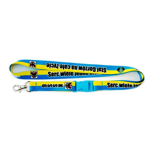 Lanyards mit Karabiner und Schnalle, 1-seitig bedruckt