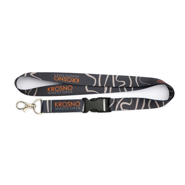 Lanyards mit Karabiner und Schnalle, 1-seitig bedruckt