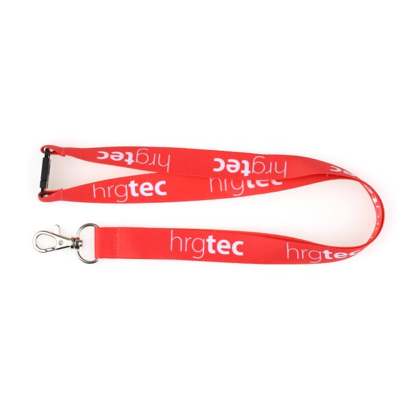 Lanyards mit Karabiner und Sicherheitsverschluss, 1-seitig bedruckt