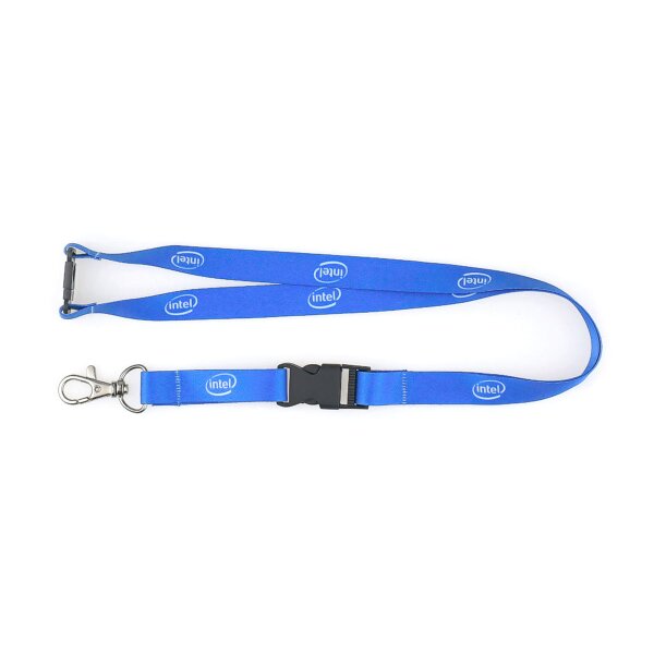 Lanyards mit Karabiner, Schnalle und Sicherheitsverschluss, 1-seitig bedruckt